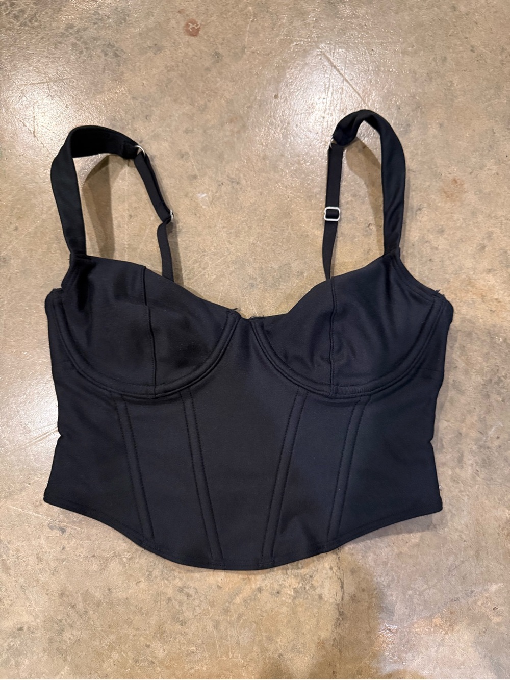 Gilly Hicks Black Longline Underwire Bustier